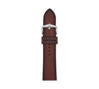 Fossil S241097 Men's 24 mm LiteHide Leather Brown Watch Strap, brown, 24 mm, Casual