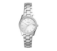 Fossil Scarlette Watch for Women, 32mm Quartz Three Hand Date Movement with Stainless Steel Strap