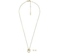 Fossil Set for Women , Length: 420mm+50mm, Width: 9.7mm, Height: 10.2mm Gold Mother of Pearl, Stainless Steel Set, JF04246SET