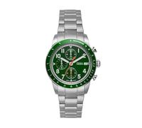 FOSSIL Sport Tourer Watch for Men, Chronograph Movement with Stainless Steel or Leather Strap,Green,42 mm