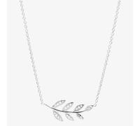 Fossil Sterling Silver Olive Branch Necklace JFS00485040