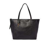 Fossil Sydney Tote Bag, Women's Black Leather Hobo Tote, 18" x 5.5" x 12"