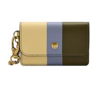 FOSSIL Valerie Lether Flap Card Case Multi Stripe