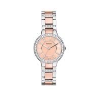 Fossil Watch for Women Virginia, Quartz Movement, 30 mm Silver Stainless Steel Case with a Stainless Steel Strap, ES3405