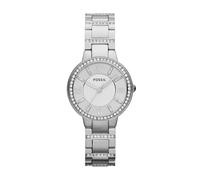 Fossil Watch for Women Virginia, Quartz Movement, 30 mm Silver Stainless Steel Case with a Stainless Steel Strap, ES3282