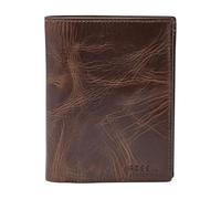 Fossil Wallet for Men Derrick, 100% Leather Bifold