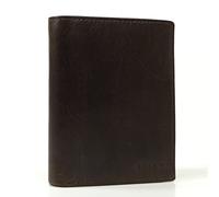Fossil Wallet for Men Derrick, 100% Leather Bifold Dark brown 10 cm L x 2.5 cm W x 13 cm H ML3686201