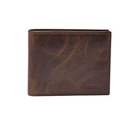 Fossil Wallet for Men Derrick, Leather Bifold brown 11.5 cm L x 2 cm W x 9 cm H ML3681200