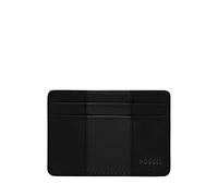 Fossil Everett credit card case leather 10 cm black