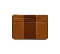 Fossil Everett credit card case leather 10 cm brown