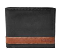 Fossil Wallet for Men Quinn, - 100% Leather Bifold black 11.43 cm L x 1.9 cm W x 8.89 cm H ML3644001
