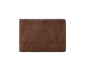 Fossil Wallet for Men Steven, Leather Front Pocket Wallet Medium brown 11.43cm L x 1.27cm W x 7.62cm H ML4396210