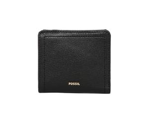Fossil Wallet for Women Logan, Leather/Polyurethane Trim Bifold black 10.2 cm L x 2.5 cm W x 8.9 cm H SL7829001