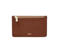 Fossil Wallet for Women Logan, Leather/Polyurethane Trim Card Case brown 13.8 cm L x 0.4 cm W x 8.5 cm H SL7925200