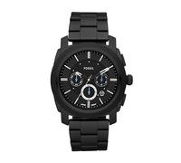 Fossil Watch for Men Machine, Quartz Chronograph Movement, 45 mm Black Stainless Steel Case with a Stainless Steel Strap, FS4552