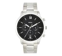 Fossil Watch for Men Neutra, Quartz Chronograph Movement, 44 mm Silver Stainless Steel Case with a Stainless Steel Strap, FS5384