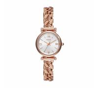 Fossil Watch for Women Carlie, Quartz Movement, 29 mm Rose Gold Stainless Steel Case with a Stainless Steel Strap, ES4433
