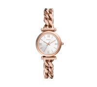 Fossil Watch for Women Carlie, Quartz Movement, 29 mm Rose Gold Stainless Steel Case with a Stainless Steel Strap, ES4433