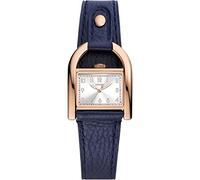 Fossil Harwell Navy Leather Strap Watch, Black, Women Black