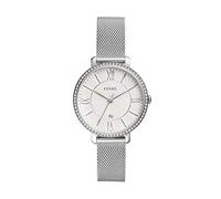 Fossil Watch for Women Jacqueline, Quartz Movement, 36 mm Silver Stainless Steel Case with a Stainless Steel Strap, ES4627