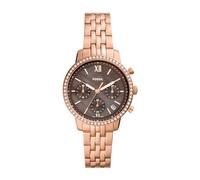 Fossil Watch for Women Neutra, Chronograph Movement, 36 mm Rose Gold Stainless Steel Case with a Stainless Steel Strap, ES5218