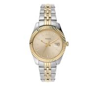 Fossil Watch for Women Scarlette Mini, Quartz Movement, 32 mm Silver Stainless Steel Case with a Stainless Steel Strap, ES4949