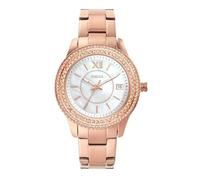 Fossil Watch for Women Stella, Three Hand Date Movement, 37 mm Rose Gold Stainless Steel Case with a Stainless Steel Strap, ES5131
