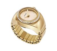 Fossil Watch Ring Two-Hand Gold-Tone Stainless Steel, One Colour, Women One Colour