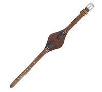 Fossil watch strap, 8 mm, brown leather watch strap ES-3060