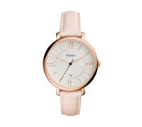 Fossil Women Jacqueline Date Blush Leather Watch Pink/White - One size