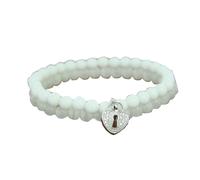 Fossil Women Bracelet Silver Zirconia Stretch JF17963040