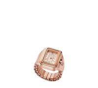 Fossil Raquel Watch Ring Two-Hand Rose Gold-Tone Stainless Steel, One Colour, Women One Colour