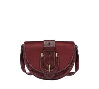 Fossil women's bag Harwell, lizard effect embossed leather small flap crossbody, l: 16.5 cm, w: 5.1 cm, h: 11.4 cm, ZB1939243