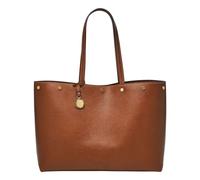 Fossil women's bag Jessie, brown leather tote bag, L: 40.6 cm, W: 13.3 cm, H: 27.9 cm, ZB1920200