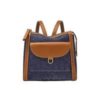 Fossil women's bag Parker, cotton denim mini backpack, L: 20.3 cm, W: 8.3 cm, H: 20.3 cm, ZB1922423