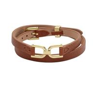 Fossil Women's bracelet Heritage D-Link leather medium brown, JF04527710