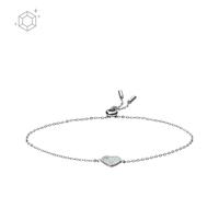 FOSSIL Womens Bracelet JFS00569040 Silver 925% Hearts
