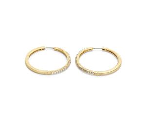 Fossil Women's Brass or sterling silver with hoop closure Earrings