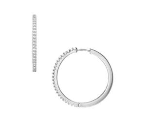 Fossil Women's Brass or sterling silver with hoop closure Earrings
