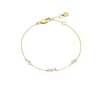 FOSSIL Women's Brass with lobster clasp closure slim chain bracelet