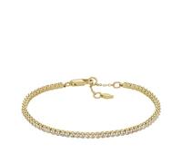 FOSSIL Women's Brass with lobster clasp closure slim chain bracelet
