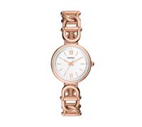 Fossil Women's Carlie Quartz Stainless Steel Three-Hand Watch Color: Rose Gold (Model: ES5273)
