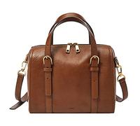Fossil Women's Carlie Satchel, Brown, 25.4cm L x 13.97cm W x 20.32cm H