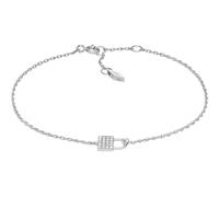 Fossil women's chain earrings Lock sterling silver, JFS00626040