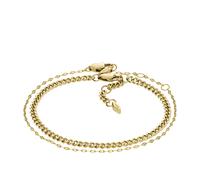 FOSSIL Womens Double Bracelet SEASONAL JF04599SET Stainless Steel Golden