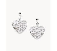 FOSSIL Womens Earrings HEARTS JFS00489040 925% Sterling