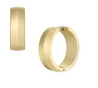 Fossil creole earrings All Stacked Up for women stainless steel gold-tone, JF04539710