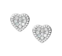 FOSSIL Womens Earrings MOP JFS00568040 925% Sterling Swarovski