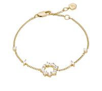 Fossil Women's Ellis Mixed Shapes Gold-Tone Brass Station Bracelet
