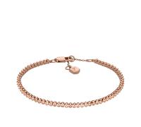 Fossil Women's Ellis Pavé Glitz Rose Tone Tennis Chain Bracelet